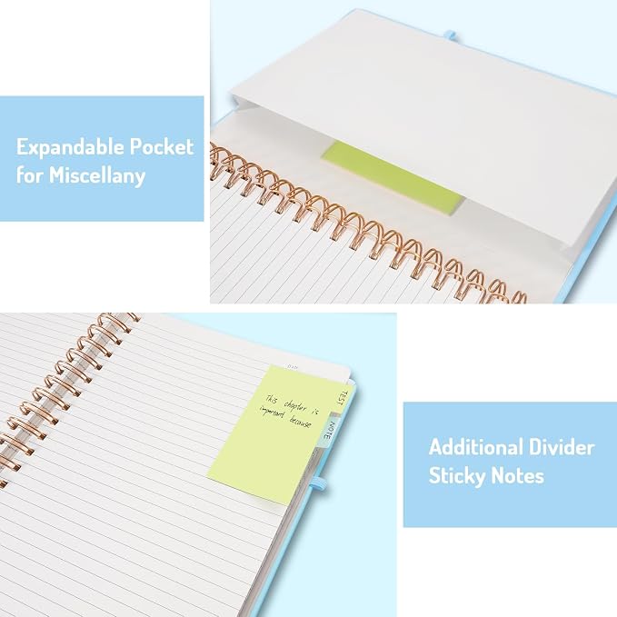 Forvencer Lined Spiral Journal Notebook - Image 5