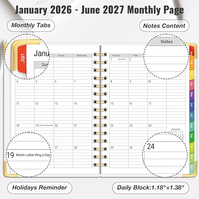 Daily Planner 2026-2027, 18 Month Planner - Image 4