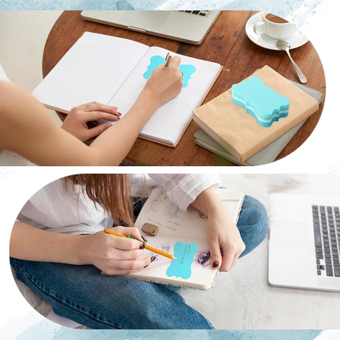 150 Pack Blue Index Cards 3x5 Pretty Blank Note Cards Aqua Cardstock Wedding - Image 6