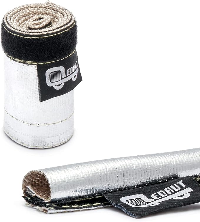 Heat Shroud Aluminized Sleeving Heat Shield fuel line wire heat sleeve 3/4" - Image 5