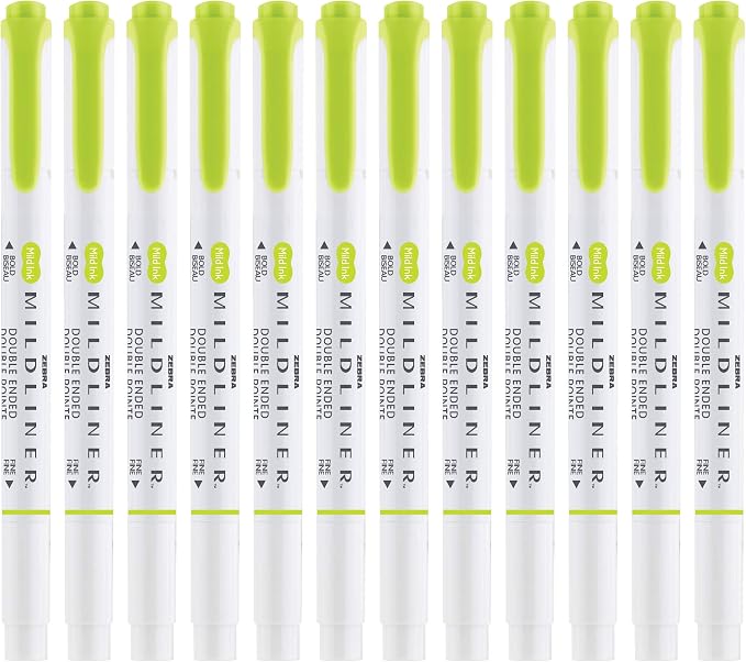 Zebra Pen Mildliner Dual-Tip Highlighters, Broad and Fine Tips, No Bleed - Image 3