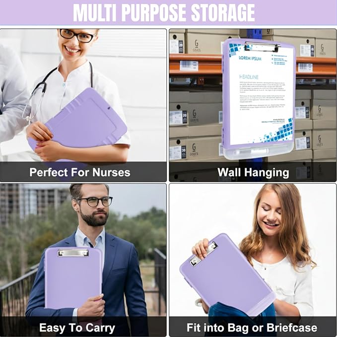 Clipboard with Storage Heavy Duty, Clip Boards 8.5x11 with Pen Holder, High - Image 7