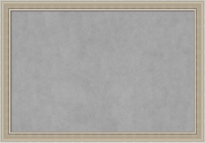 Amanti Art Silver Framed Magnetic Board 28x40 Large Vision Board by AmantiArt