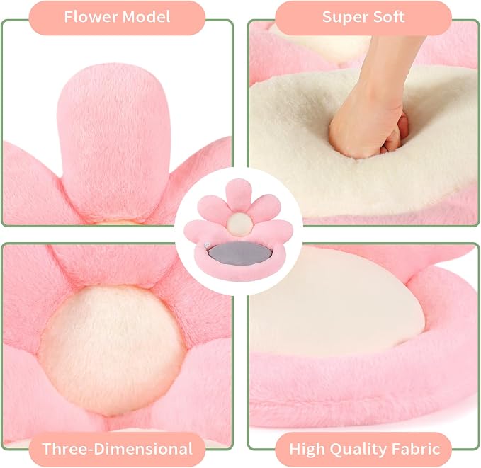 Ditucu Flower Shape Chair Pillow Cute Seat Cushion 19 inch Comfy Lazy Sofa - Image 4
