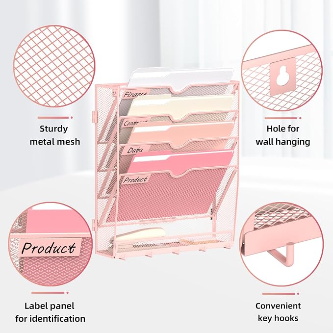 5 Tier Wall File Organizer - Image 4