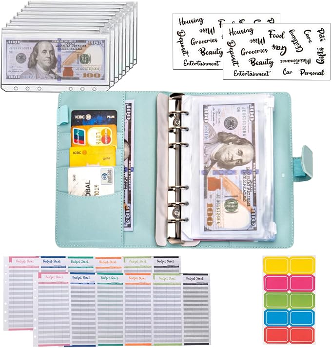 NICOOTH Budget Binder A6 Money Saving Binder - Image 4