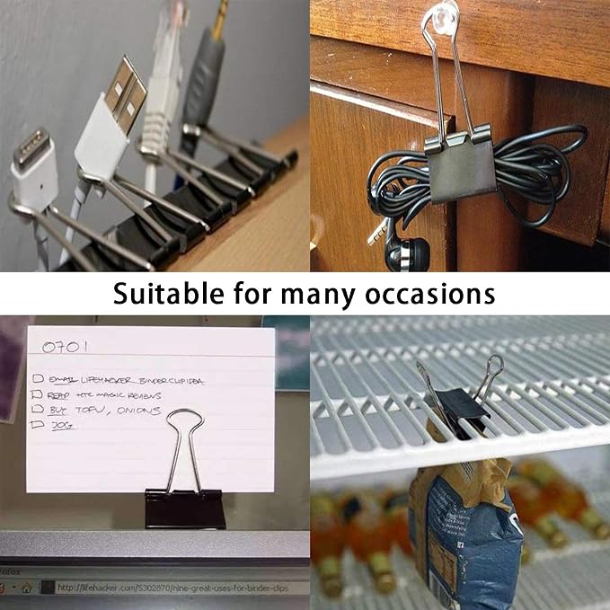 Extra Large Binder Clips 2 Inch, Big Paper Clamps - Image 6
