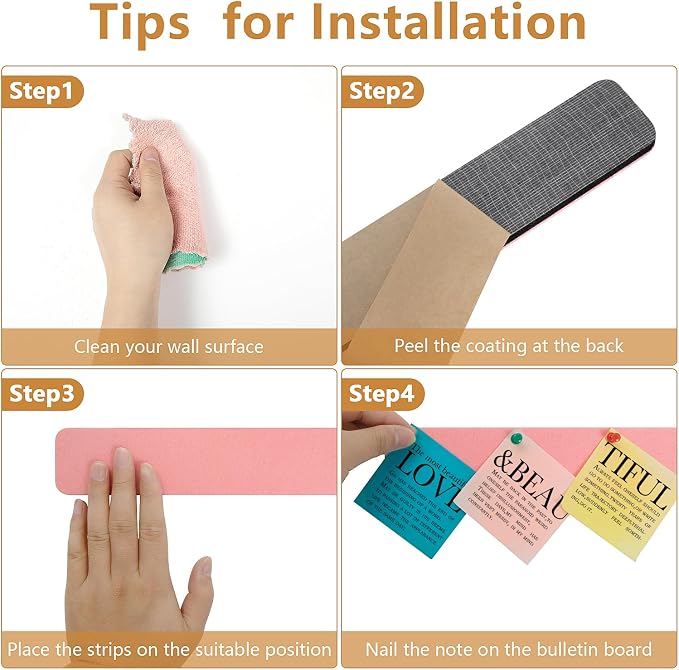 Felt Pin Board Bar Strips Bulletin Board - Image 7