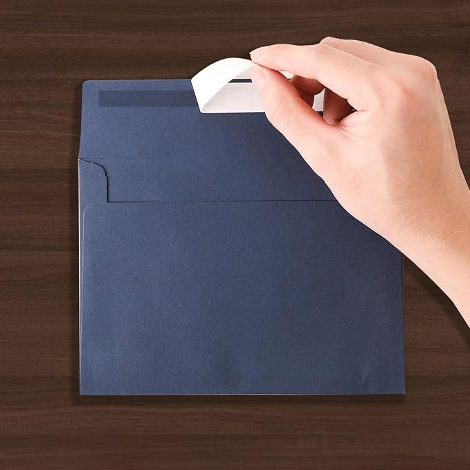 Blue & Navy Blue Envelopes, 50 Pack - Image 4