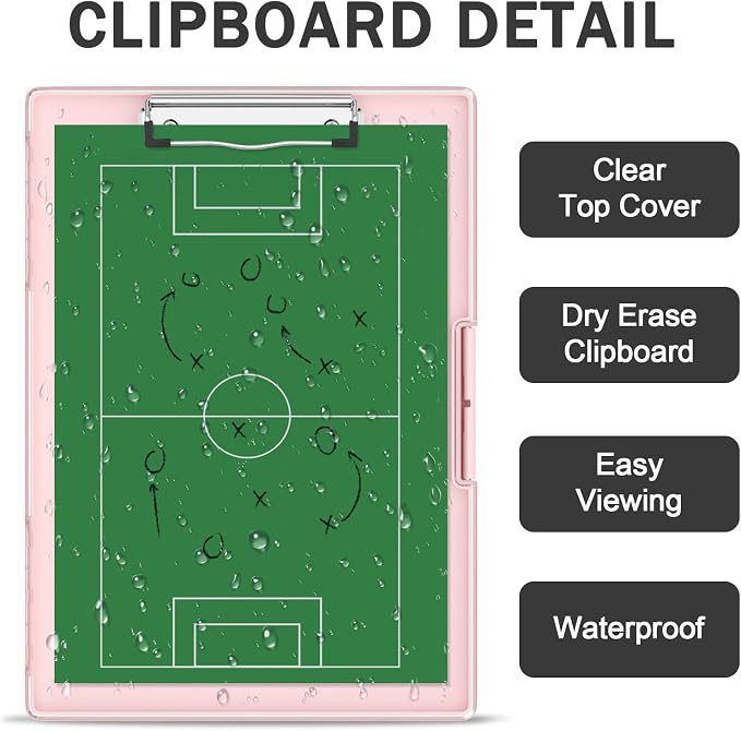 Rimilak Plastic Clipboard with Storage, Side Opening with 2 Compartment - Image 5