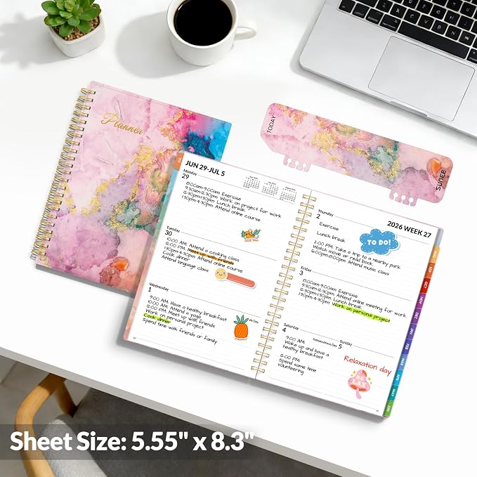 SUNEE Academic Planner 2026-2027 – Weekly & Monthly Planner, July 2026 to June - Image 6