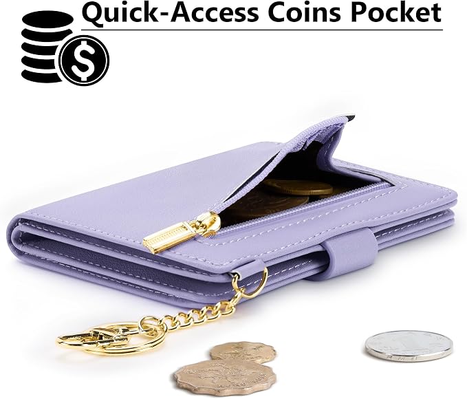 Airkit Small Wallet Women RFID, PU Leather Card Holder - Image 3