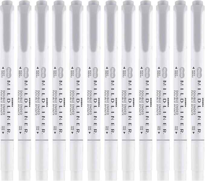 Zebra Pen Mildliner Dual-Tip Highlighters, Broad and Fine Tips, No Bleed - Image 3