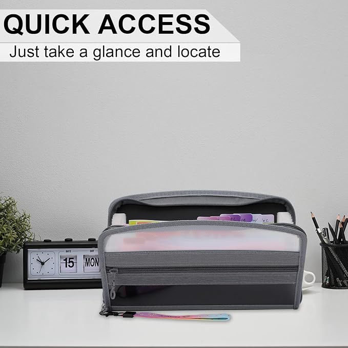 NAFY Small Accordian File Organizer, A5 Check Size 13 Pockets Coupon Receipt - Image 4
