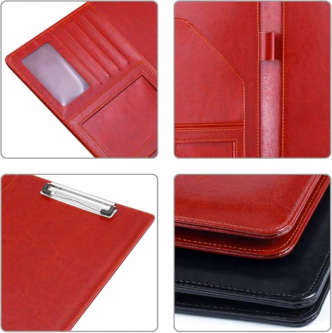 Padfolio Business/Resume Portfolio Folder, Leather Interview Portfolio Business - Image 3