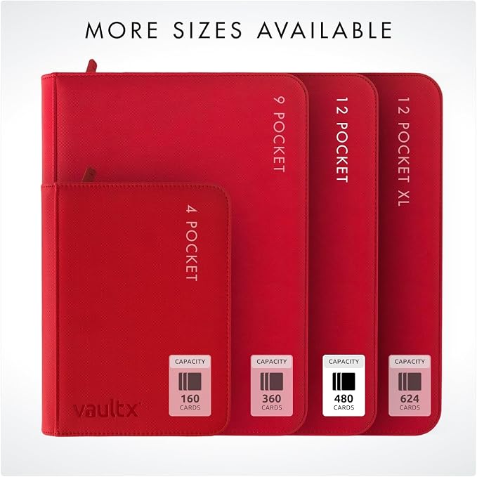 Vault X 12 Pocket Zip Binder, 480 Cards, Exo-Tec Material, 20 Side-Loading Pages - Image 7