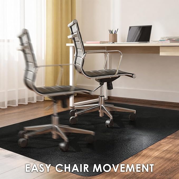 Kuyal Chair mat for Hardwood Floor 46 x 53 inches Rectangle Floor Mats - Image 7