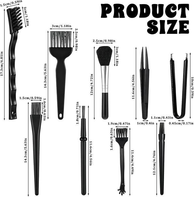 9 Pcs Keyboard Cleaning Brushes Kit Keyboard Brush Anti Static Brush - Image 2