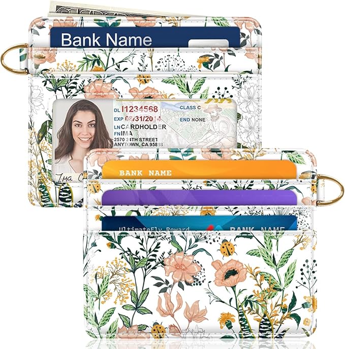 Slim Minimalist Front Pocket RFID Blocking Credit Card Holder Small Wallet Cute by Simikol