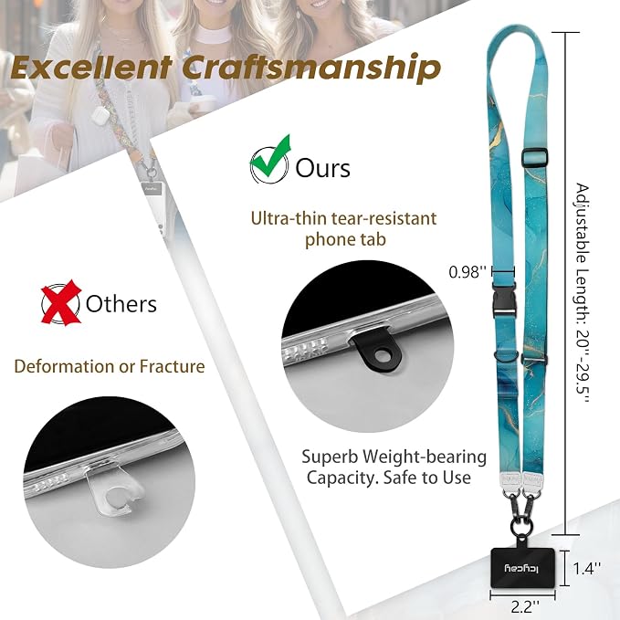 Icycay Phone Lanyard Crossbody, Anti Theft Cute Lanyard - Image 5