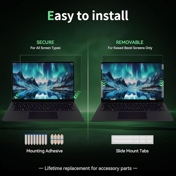 Laptop Privacy Screen 17 Inch, Laptop Screen Privacy Shield 16:10 Aspect Ratio - Image 4