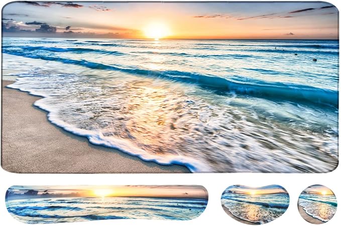 4-in-1 Large Gaming Mouse Pad, Keyboard Wrist Rest Pad & Wrist Support Mousepad by WBWEIRDBEAST