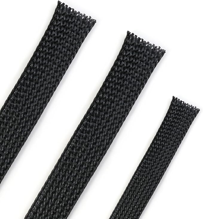 25ft PET Expandable Braided Cable Sleeve 3/8inch Pet Braided Cable Sleeve by PursuingaBetterLife