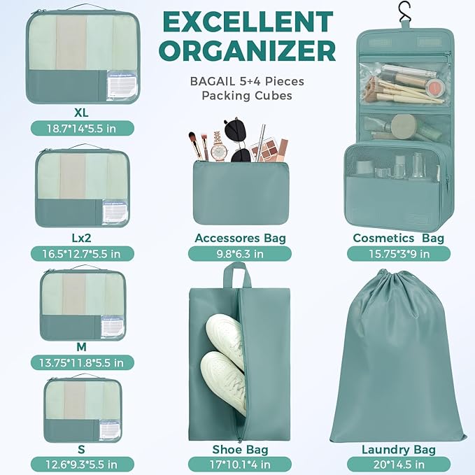 BAGAIL 9 Set Packing Cubes - Image 5