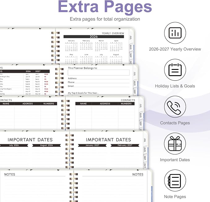 Planner 2026-2027, Weekly and Monthly Academic Year Calendar Planner, July 2026 - Image 5