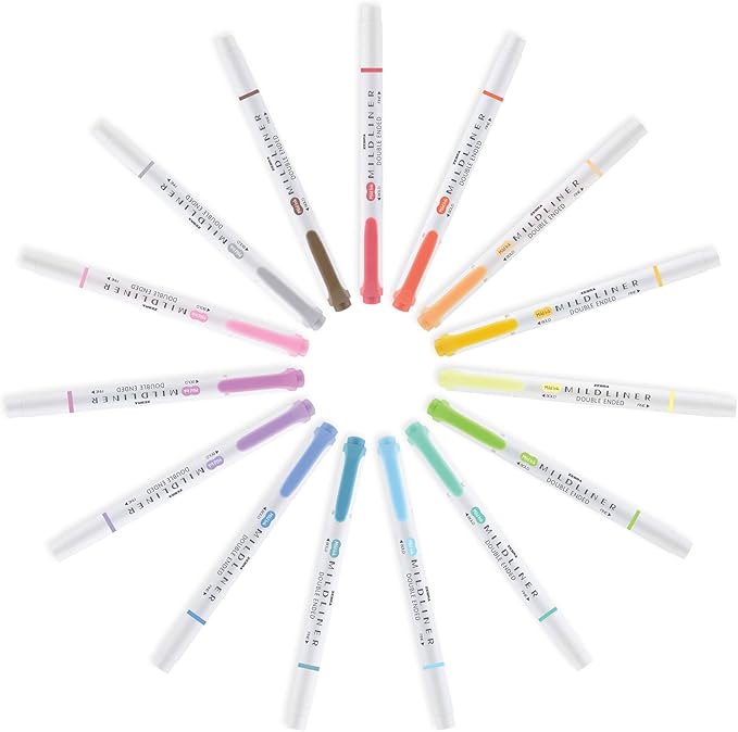 Zebra Pen Mildliner Double-Ended Highlighter Marker Set, Broad and Fine Point - Image 4