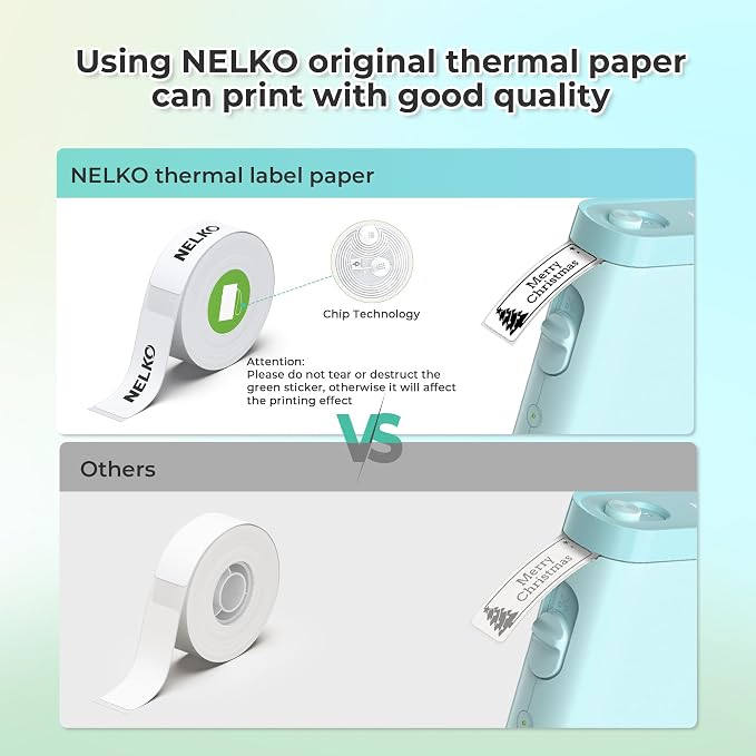 Nelko Label Maker Machine with Tape, P21 Bluetooth Label Printer, Wireless Mini - Image 9