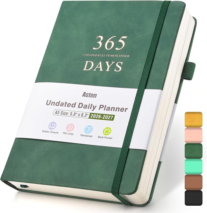 Asten Planner, Undated Daily Planner by AstenInc