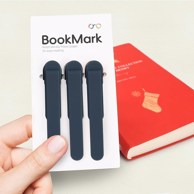 SMUK 3pcs Book Marks for Reading Women, Silicone Automatic Bookmarks for Book - Image 5
