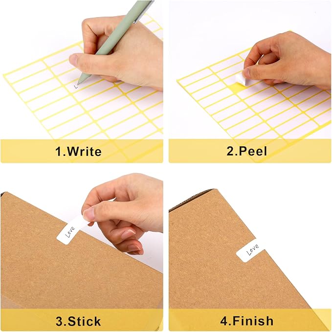 1980 Pcs Blank File Folder Labels 0.5x1.75 Inch Writable Name Tag Stickers - Image 7