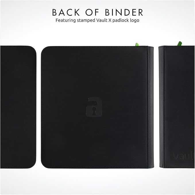 Vault X 12 Pocket Zip Binder, 480 Cards, Exo-Tec Material, 20 Side-Loading Pages - Image 8