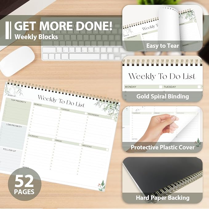 Weekly To Do List Notepad, Undated Planner - Image 5