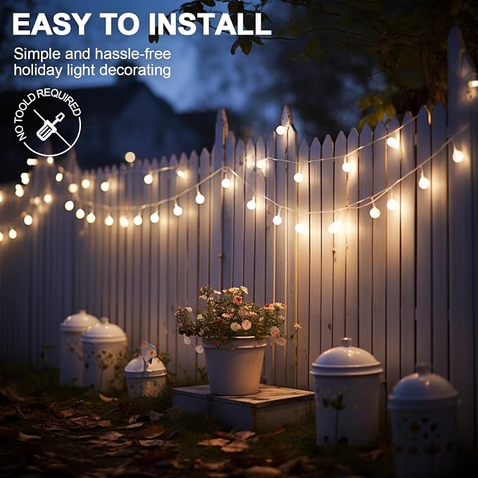 Hetyue Hooks for Outdoor String Lights Clips: 26Pcs Heavy Duty Light Hook - Image 6