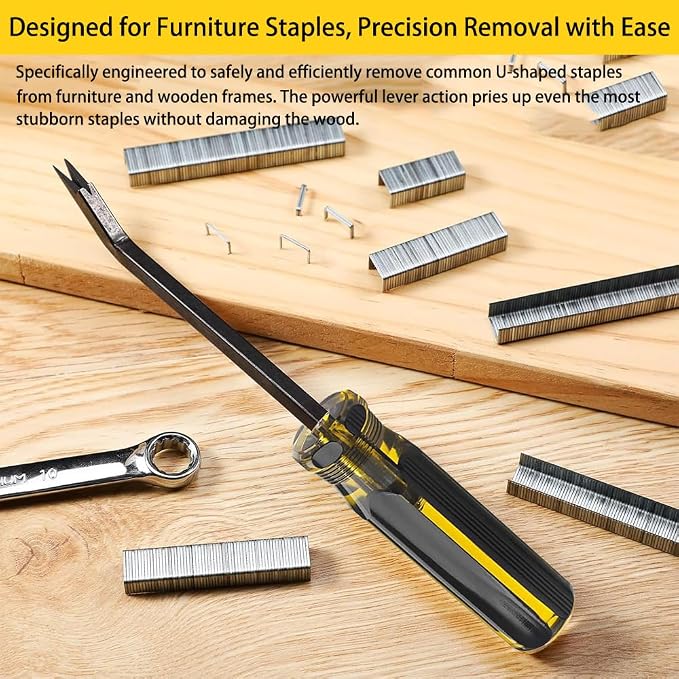 2PCS Staple Remover, Heavy Duty Upholstery Staple removers Puller Removal Tool - Image 2