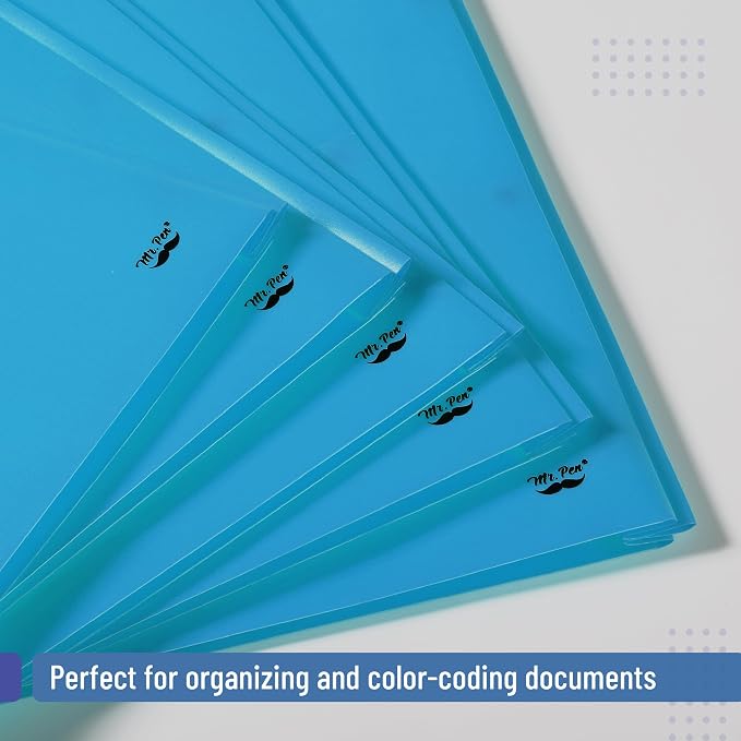 Mr. Pen- Plastic Folders with Pockets and Prongs, 5 Pack, Letter Size | Pocket - Image 6