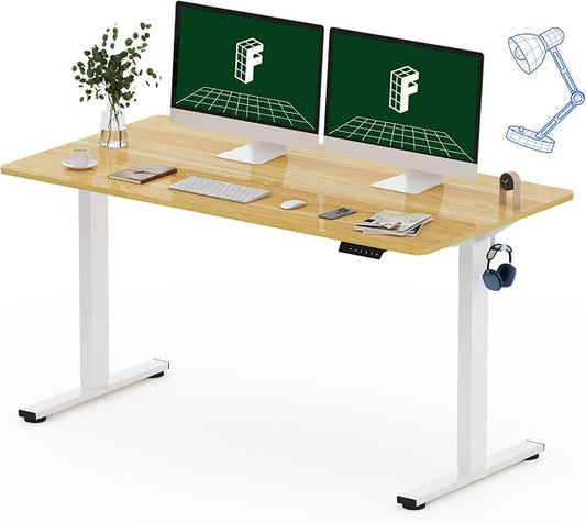 FLEXISPOT One-Piece Electric Standing Desk, 55 x 28 Inches Adjustable Desk by FlexiSpot