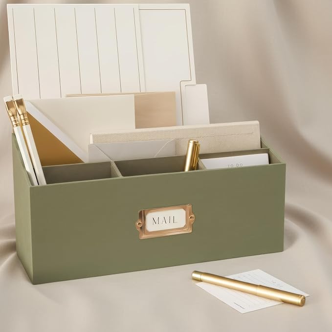 KIBAGA Stylish Linen Mail Organizer by KIBAGA