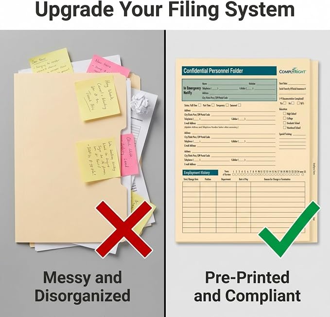 ComplyRight Confidential Personnel Folder, Document Filing Folder - Image 4