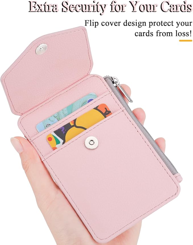 Teskyer ID Badge Holder with Lanyard, Lanyard Wallet, Lychee Linght Pink | - Image 5