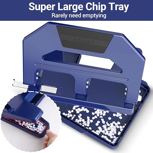 AFMAT 3 Hole Punch Heavy Duty, 40-Sheet Three Hole Puncher - Image 6