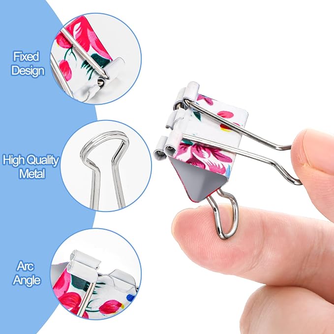 Fasmov 148 Pcs Cute Binder Clips - Image 4