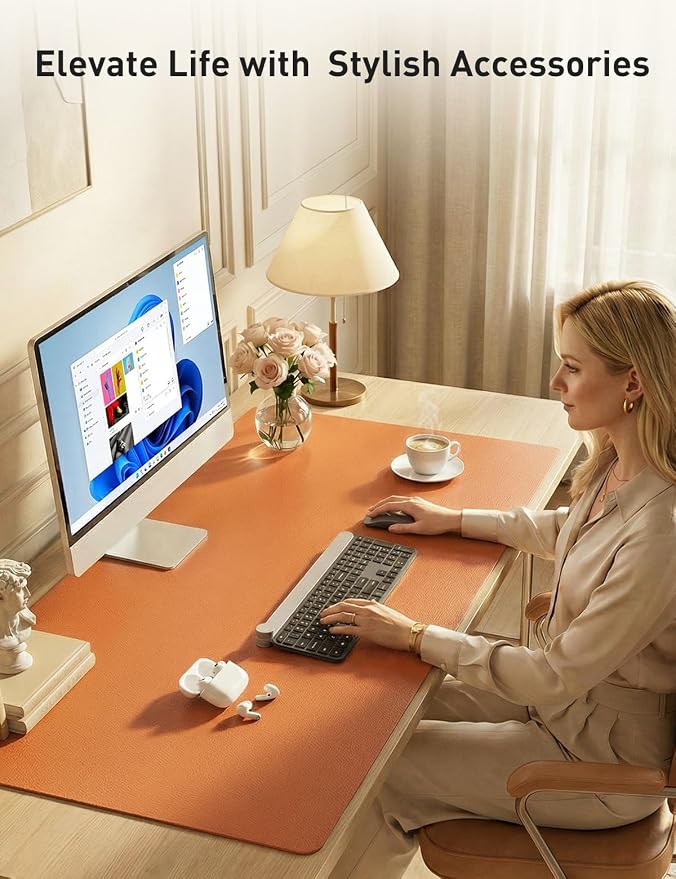 Aothia Faux Leather Desk Mat - Image 8