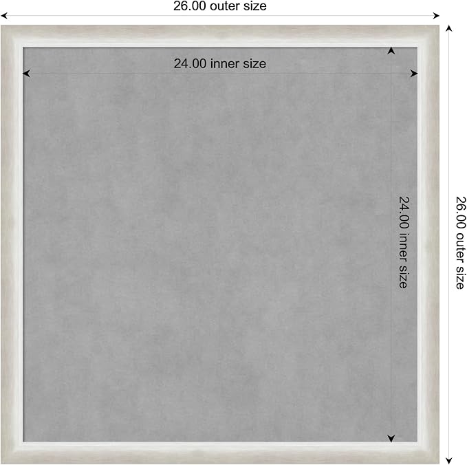 Amanti Art Silver Framed Magnetic Board 26x26 Medium Vision Board - Image 4