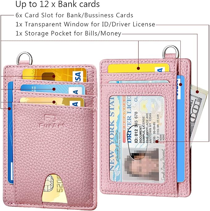FurArt Slim Minimalist Wallet RFID Credit Card Holder - Image 6