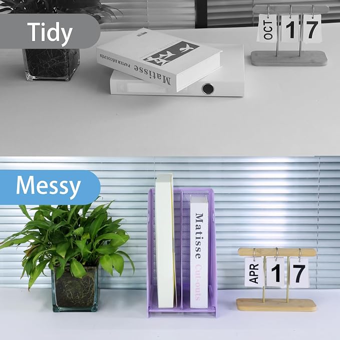 Desk Organizers, Metal Magazine File Holder - Image 5