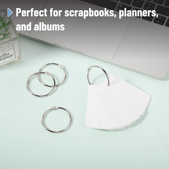 Mr. Pen- Loose Leaf Binder Ring, 1.5 Inch, 100 Pack | Metal Loose Leaf Binder - Image 4